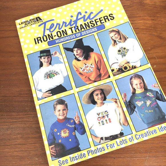 Iron-On Transfers 90's  Hundreds of Designs Vtg Book - Picture 2 of 15